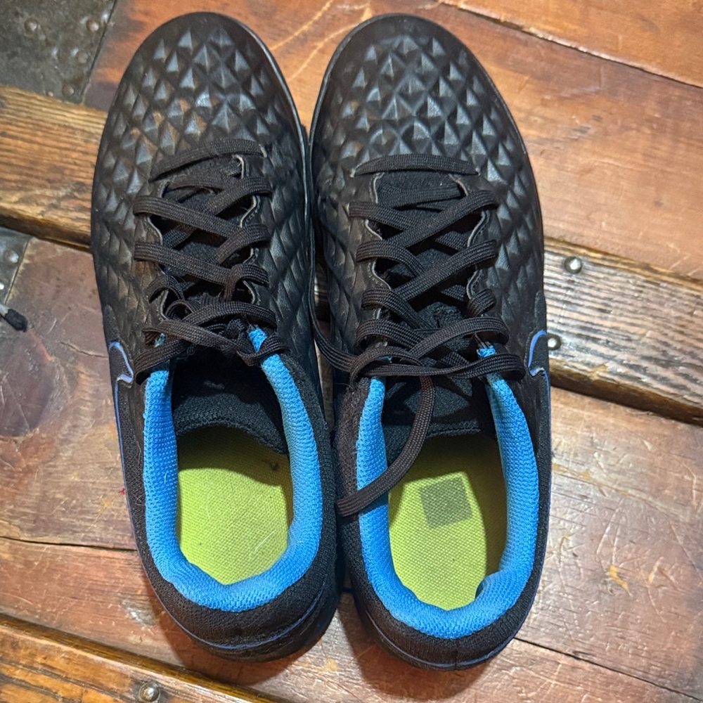 Nike Black and Blue Sneakers